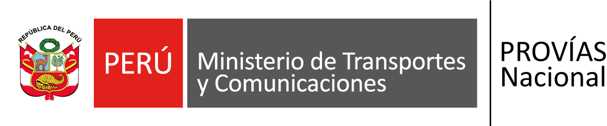 Logo Ministerio de Transportes y Comunicaciones - PROVÍAS Nacional